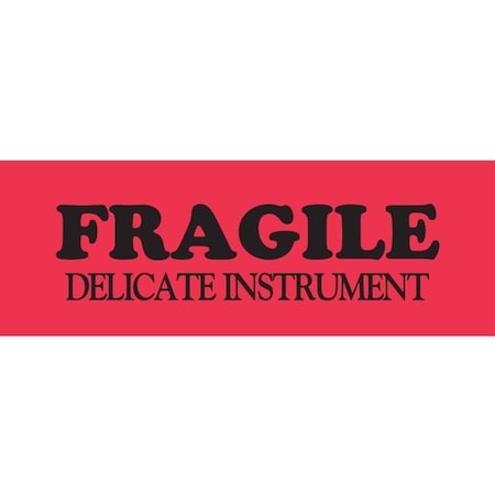 Label, DL8011, FRAGILE DELICATE INSTRUMENT, 1-1/2 X 4